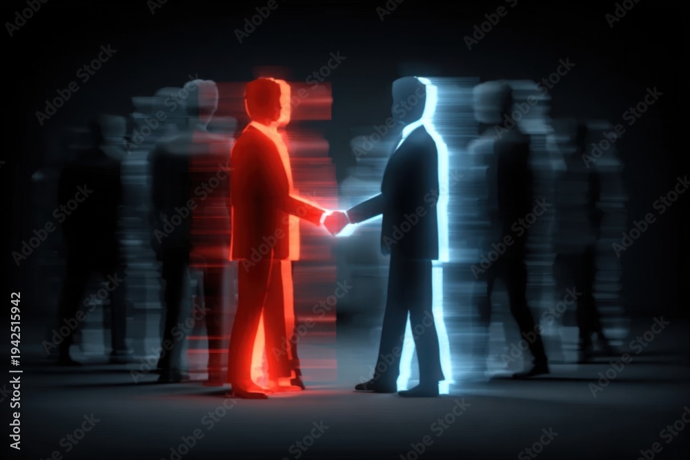 Fototapeta premium Every corporate success starts with an executive partnership utilizing teamwork and professional consulting.