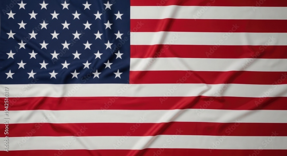 Obraz premium Flag day celebration with the american flag waving high