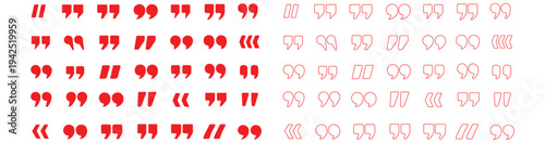Quotation mark vector icon set. Quotation marks icon set vector illustration for quotes, speech, talking marks and comments design. vector, icons