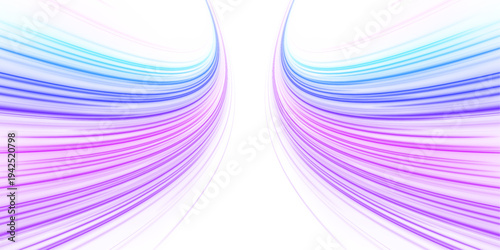 Dynamic pink-blue speed streaks with glowing edges, swirling motion and streaking sparks PNG