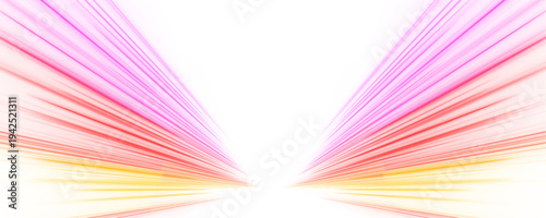 Pink racing light trail with flowing motion, luminous edges and realistic streaks PNG