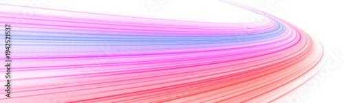 Bright pink speed trail with smooth flowing motion, glowing streaks and dynamic light highlights PNG