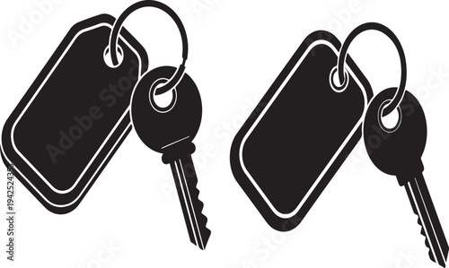  Modern key and blank tag for organization and security