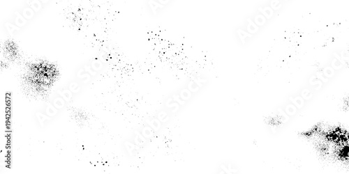 Black and white grunge dust and grain texture distorted overlay retro texture template edges and aged effect grange urban backgrounds street art distress overlay.