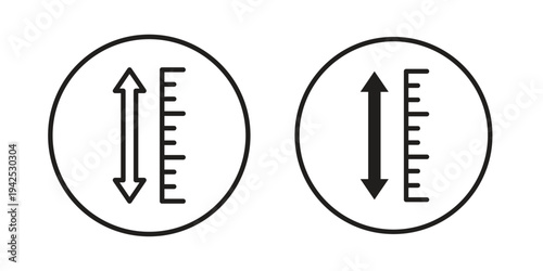 Adjustable height icon set, logo vector eps10