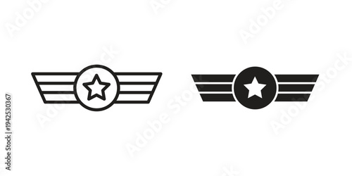 Air force icon set, logo vector eps10