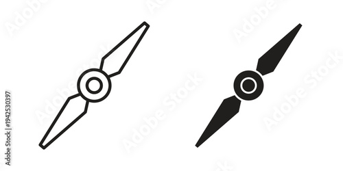 Airscrew icon set, logo vector eps10