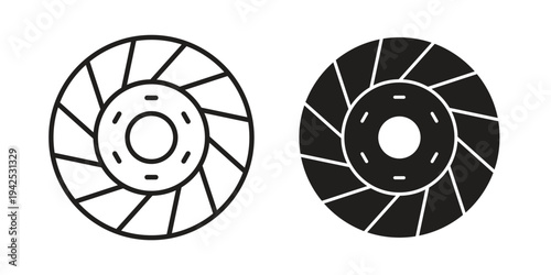Car clutch icon set, logo vector eps10