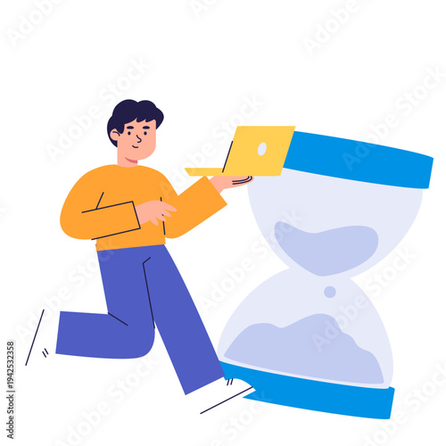 Time Management Productivity Illustration