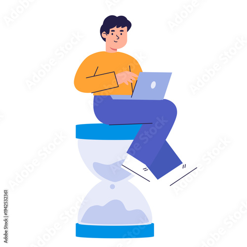 Time Management Productivity Illustration