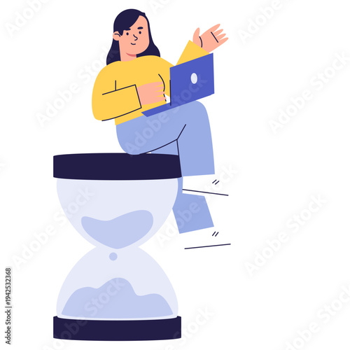 Time Management Productivity Illustration