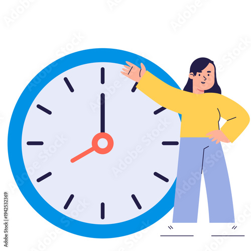 Time Management Productivity Illustration