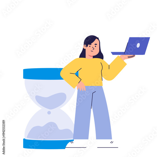 Time Management Productivity Illustration