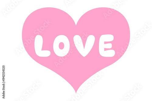 シンプルでかわいいラブのハートマーク