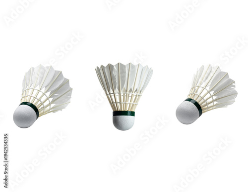 Professional sports equipment, specifically a badminton racket, is shown isolated on a white background
