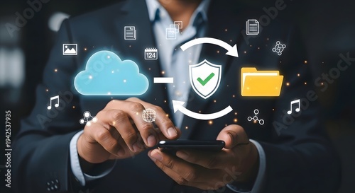 Cloud data security backup and recovery services for business and personal use online