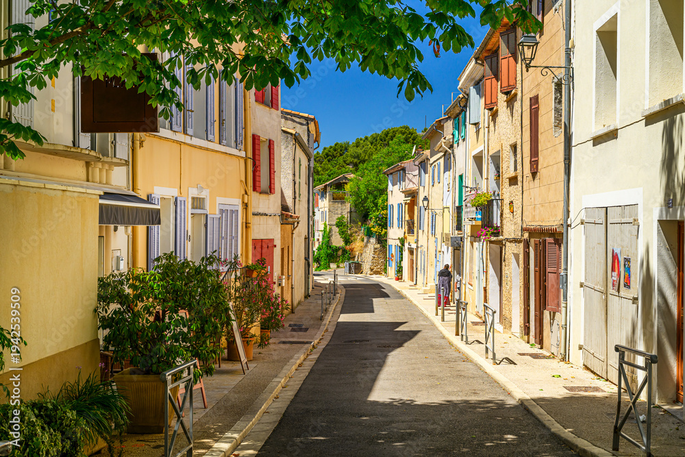 Fototapeta premium Old and beautiful small town architecture - France