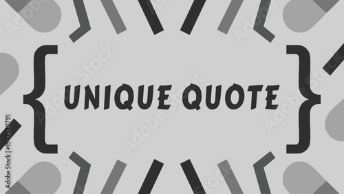 Unique Quote Pattern Label Illustration