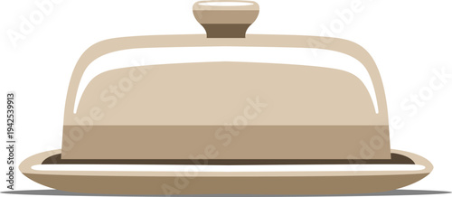 Covered Serving Dish Illustration