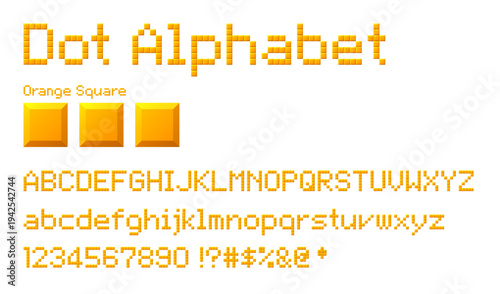 Dot Alphabet (Orange)