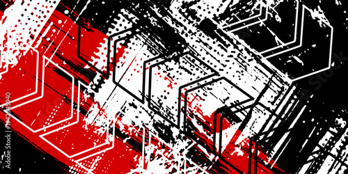 Exclusive red and black color combination sport racing car livery design, for universal medium eps10 vector ready to print.