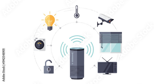 Smart home devices connected for modern living