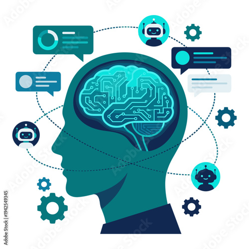 Chatbot Customer Services Illustration