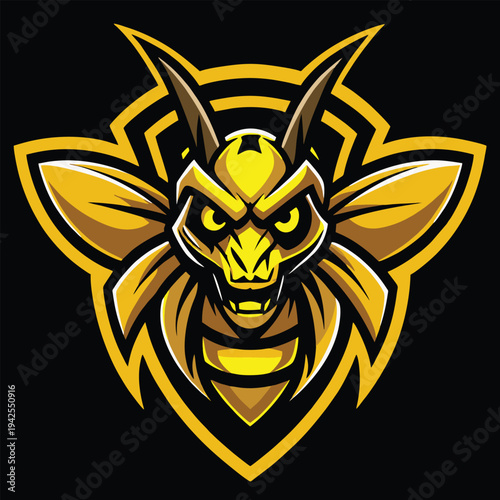 design logo vector bold icon fierce hornet