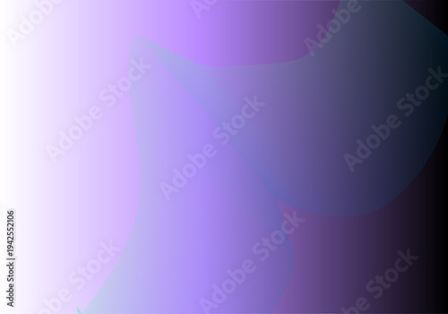 Abstract Pastel Gradient Background with Soft Transparent Fluid Shapes in Lavender, Pink and Navy Minimal Futuristic Digital Illustration