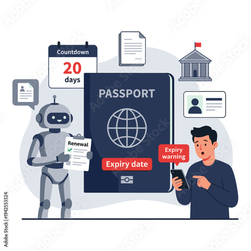 Chatbot Customer Services Illustration