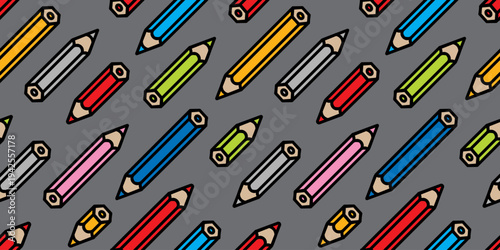 色鉛筆の繰り返し模様
