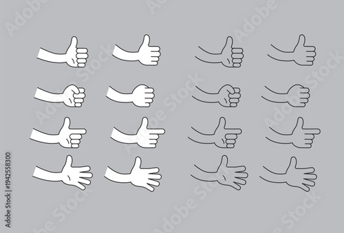 손 제스처 아이콘
