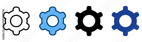 Setting Icon Multiple Style Vector Collection   