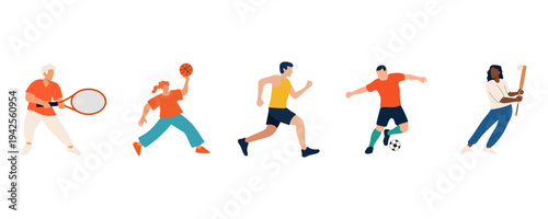 Diverse Sports Activity Icons Set