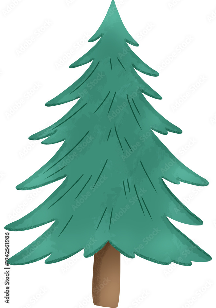 Obraz premium christmas tree set
