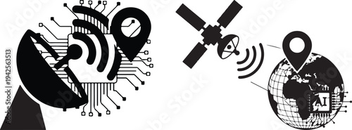 Satellite Navigation System with Global Positioning and Circuit Board Technology