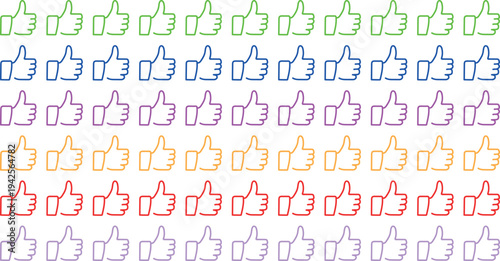 Professional Thumbs Up Symbol Set – Transparent Background Vector Icons for Approval Gestures, Online Ratings, User Feedback, Social Media Likes, and Recommendation Concepts