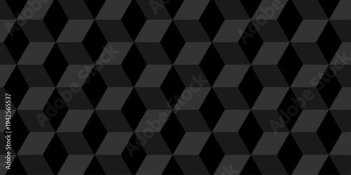 Abstract square gradient black cubic square triangle shape texture wall decoration design. cube geometric wall and floor. vector diamond hexagon triangle wallpaper background.