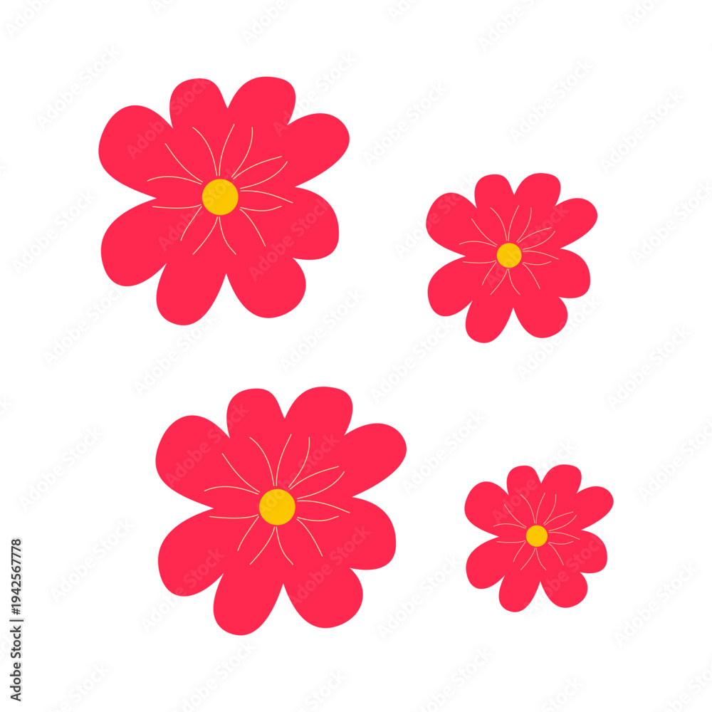 Obraz premium Pink flowers in full bloom for decoration