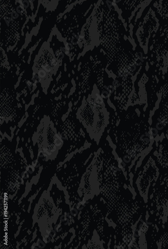 Black snake skin texture pattern background