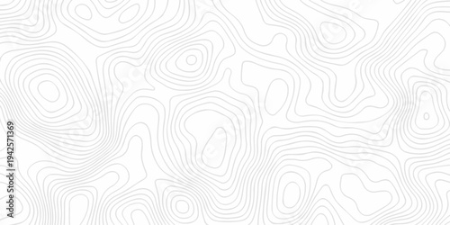 Seamless grid landscape white area curve topography elevation map design. wave diagram contour stripe spiral composition discovery paper surface design.