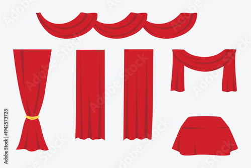 Red Theater Curtain decoration