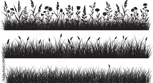 Set of black circular geometric ornaments, mandala style radial patterns, decorative sunburst and flower icons, abstract round vector elements for graphic design projects