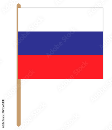 Russian flag on a white background, icon, isolate, sign Free Download Russian flag on a white background, icon, isolate, sign - GFXLoad