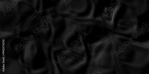 Crumple crushed black paper obsolete rumple craft design. wrinkle ripped creased crumple aged closeup recycled document grunge paper background.