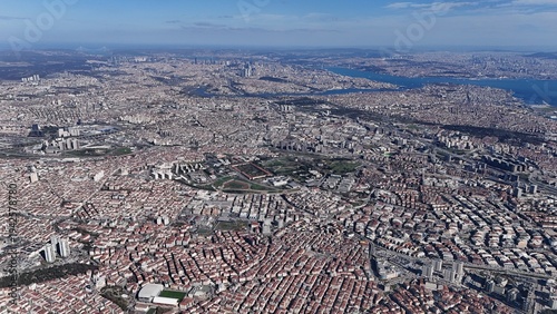 Canvas Print Aerial views of Istanbul
