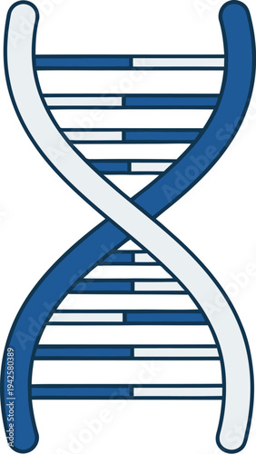 Stunning DNA double helix structure on teal background for science and genetics concepts