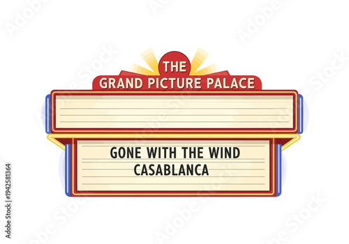 Classic Film Festival at The Grand Picture Palace Featuring Iconic Movies Gone With The Wind and Casablanca
