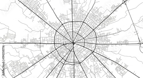 Radial City Plan - A Historical Urban Design Concept.