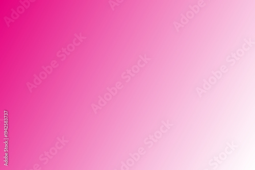 Professional magenta gradient. Beautiful pink background. Left side darkening. Right side illumination Vector.